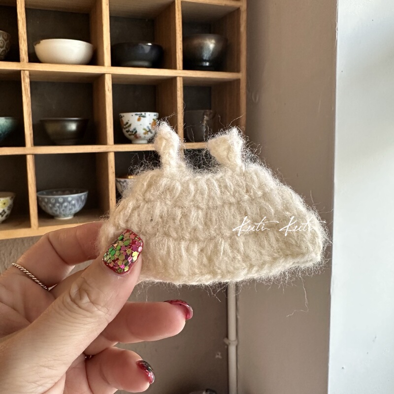 Boss dog knitted sweater doll clothing new plush toy bear pendant doll clothes accessories handmade gift