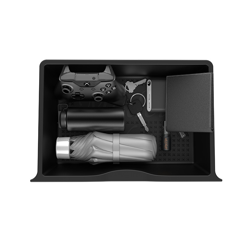 Suitable for Tesla Model Y seat storage box car drawer TPE storage box ya interior accessories
