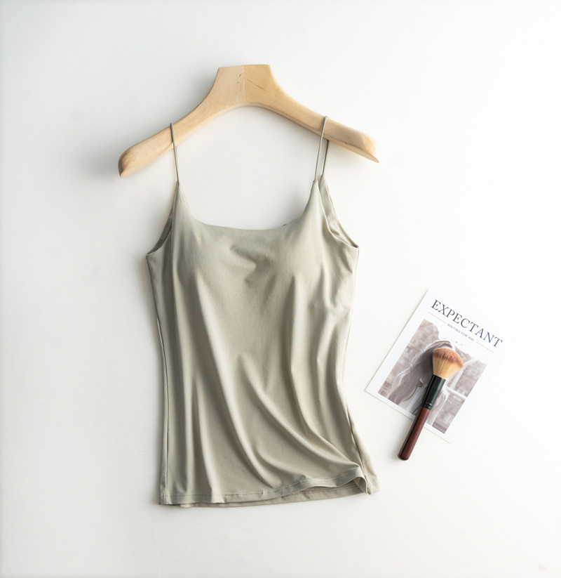 Description Picture 3 of itemTop Female Camisoles Women Camisoles Summer Girl Sexy Strap Cotton Sleeveless Thin Camisole Vest All-match Lingerie T-shirt