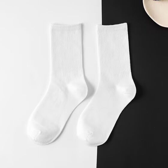 Socks women's stockings autumn thin black white men's stockings sports high-top stockings men's socks ins tide socks
