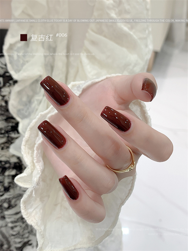 KaSi fototerapia Esmalte de uñas pegamento 2023 nueva primavera y el verano popular blanco lechoso nude rojo cereza salón especial