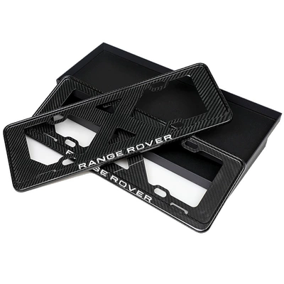 License plate holder/license plate holder — Real Carbon Fiber License Plate Frame - land-rover-rover-victorypair-real-carbon-fiber