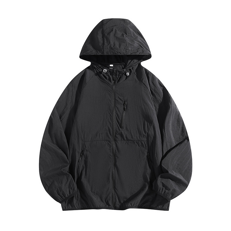 여름 태양 보호 멀티 포켓 UPF50 태양 보호 의류 연인을위한 자외선 보호 빛 차양 카디건 코트