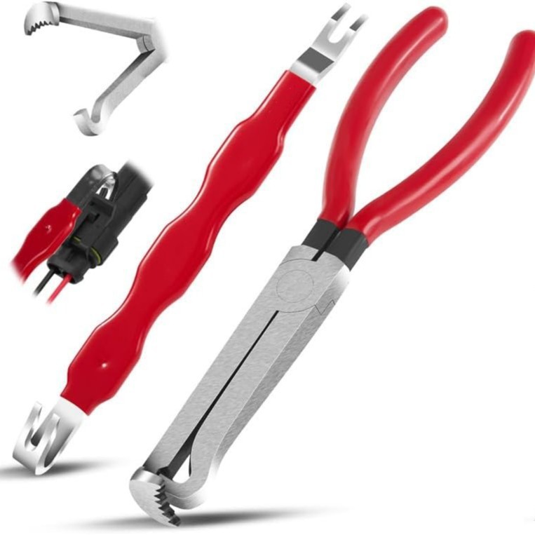 Juego de alicates de disyuntor de conector de alambre, herramientas de hardware de reparación de automóviles, alicates de separación de tubería de aceite tangente de línea multiusos