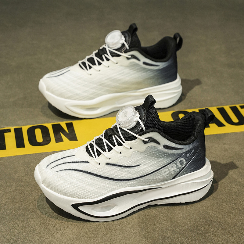 Professional training shoes for children, 2026 spring collection, new athletic shoes for boys, durable basketball shoes with a rotating buckle for older children