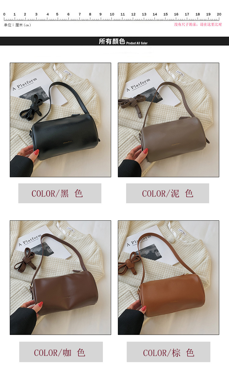 Special-interest Design Small Bag Women's Bag 2021 New Fashion All-match Retro Shoulder Messenger Bag Popular Underarm Round Bag display picture 10