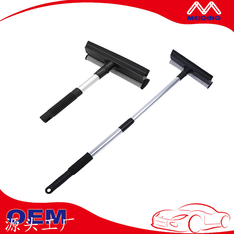 아마존 핫 세일 T 자형 창 스크레이퍼 와이퍼 텔레스코픽 스폰지 유리 창 브러쉬 탈착식 세차 와이퍼