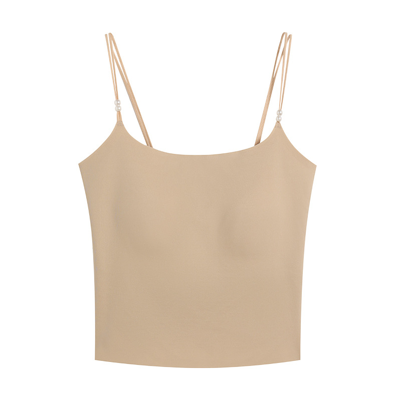 Ropa interior para mujer primavera y verano estilo fino 10a antibacteriano sin anillo de acero correa de recolección transpirable sin costuras sujetador de base de color sólido sin costuras