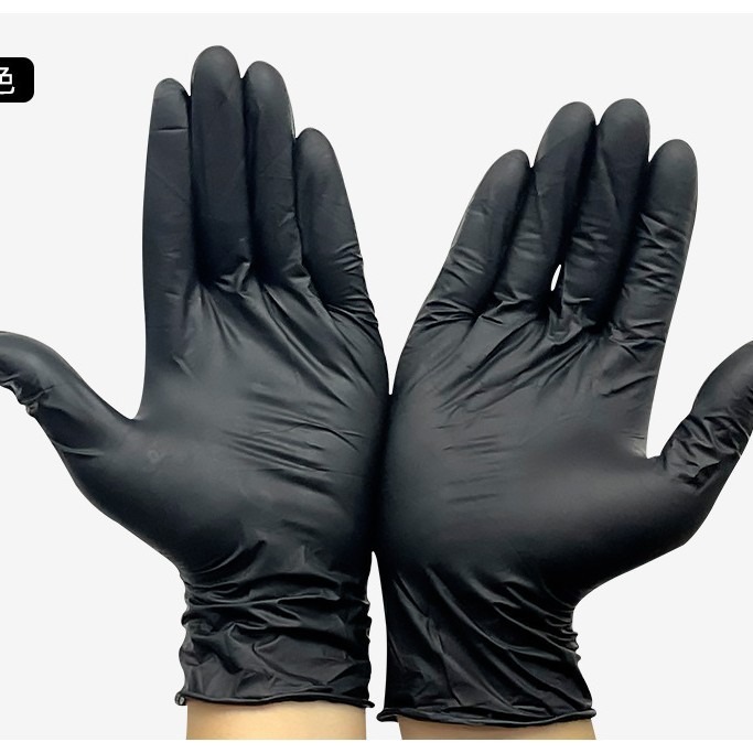 Guantes de nitrilo desechables de látex de caucho