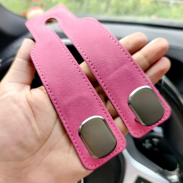 Car hook car seat back storage hook metal suede hook car rear bracket hook
