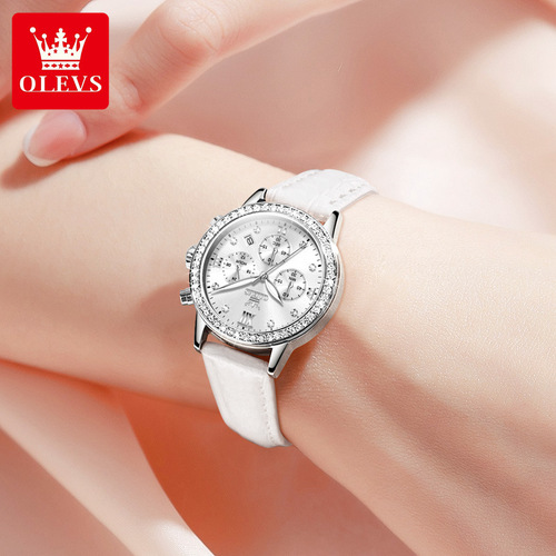 Celebrity endorsement Julian Cheung Oris brand watch multi-function chronograph quartz watch women's watch women's watch