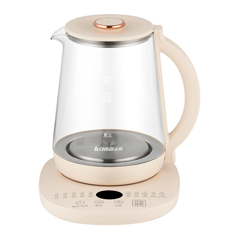 Health Pot, Fully Automatic Glass Household Multifunctional Office Small Health-Preserving Steaming Tea Maker, Flower Tea Pot Wholesale