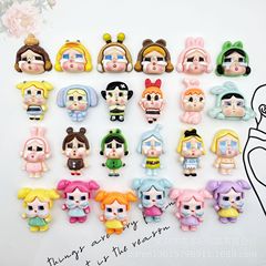 新しい光沢のある泣いている赤ちゃん漫画少女樹脂アクセサリー diy クリーム接着剤携帯電話ケース水カップ靴と衣類アクセサリー