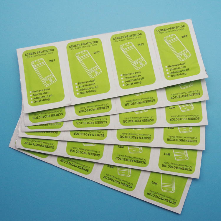 Film Aids Screen Cleaning Alcohol Pack Wipes Mobile Phone Cleaning Jewelry Wipes Disposable Disinfectant Wipes