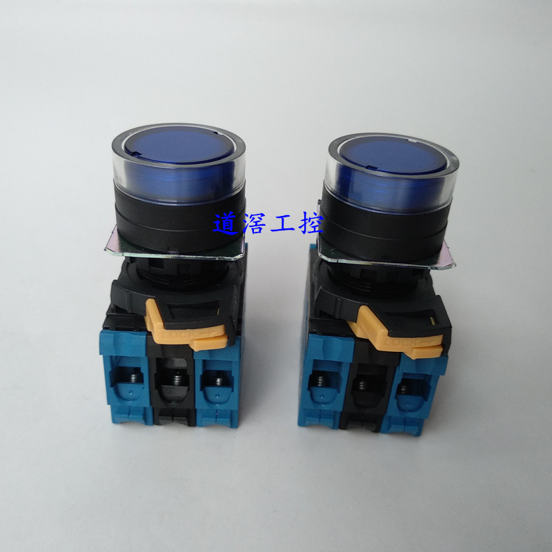 A22NL-BGM-TAA-G102-AD AC110  带灯自锁按钮开关Omron/欧姆龙