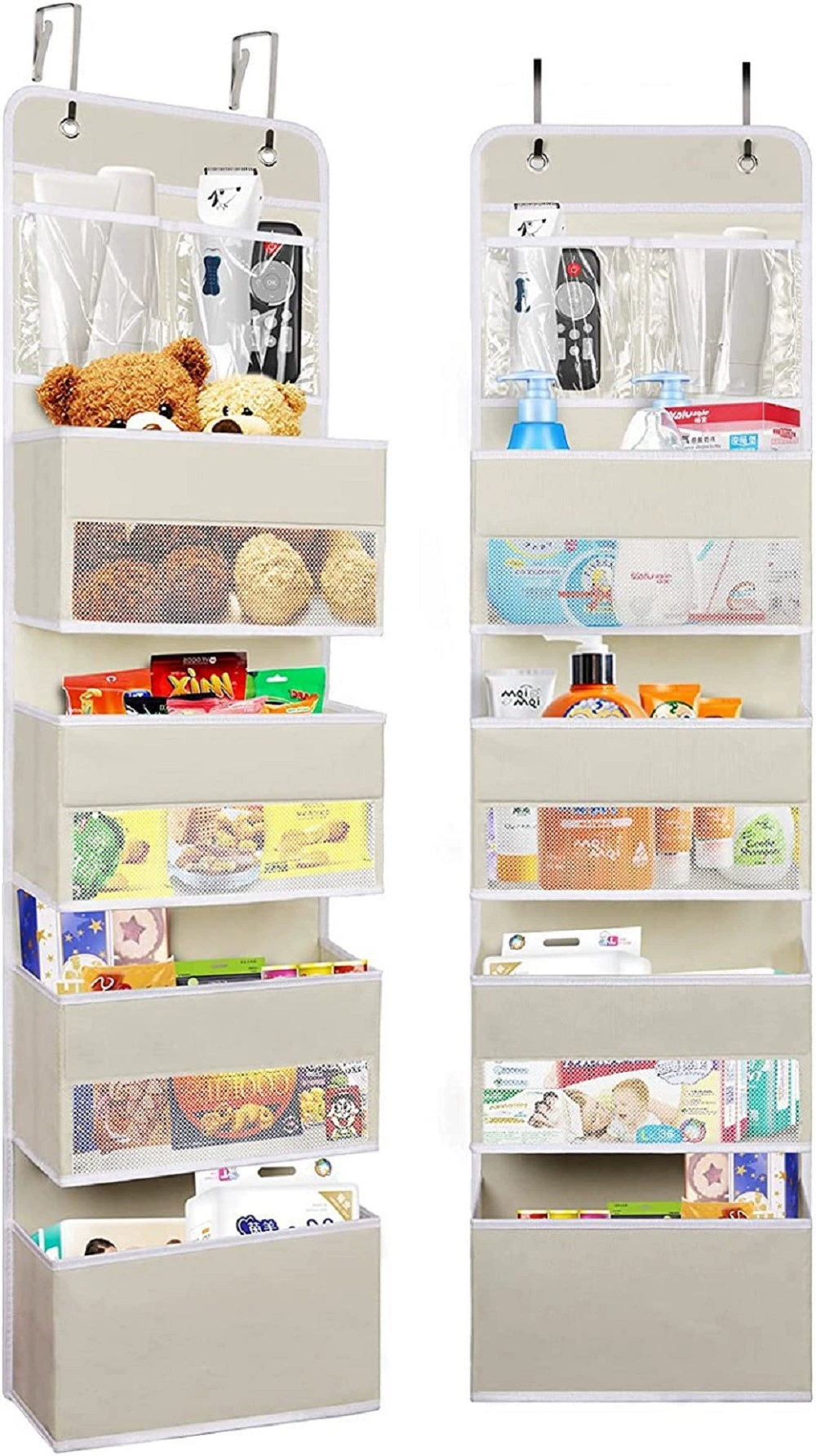 Postpartum bandage non-woven cloth, storage system, transparent hanging organiser