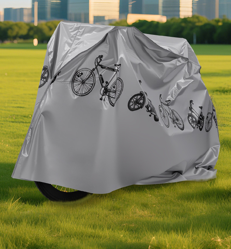 3D Bicycle Cover, Motorcycle Cover, Peva New Material, Rainproof and Sunproof, Electric Scooter Cover, Dustproof Bicycle Cover