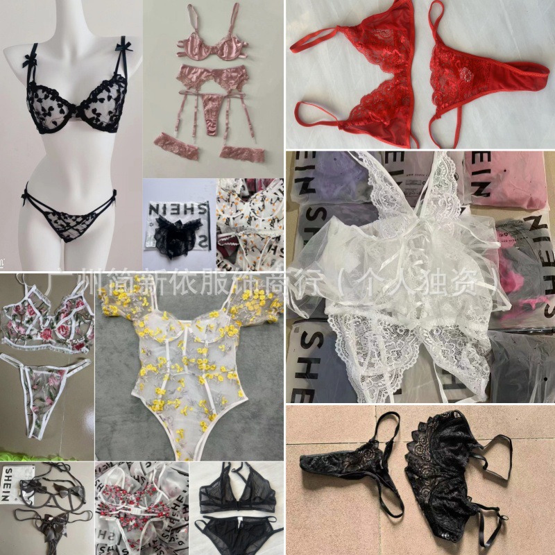 SHEIN estilo americano retro leopardo estampado de hielo sin marcas pantalones íntimas de encaje transpirables de cintura baja damas cola lotes