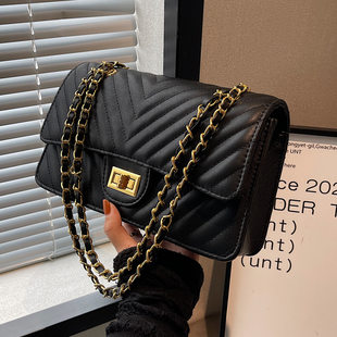 (Cross-border trading), shoulder bag with diamond pattern, retro one-shoulder bag, chain bag, high-end