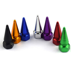 汽車通用子彈頭螺絲氣門帽 個性改裝尖頭氣門嘴 自行車摩托車