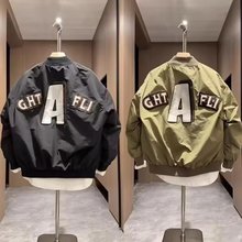 十一服装贴标刺绣夹克潮流网红时尚休闲百搭棒球服青少年立领夹克