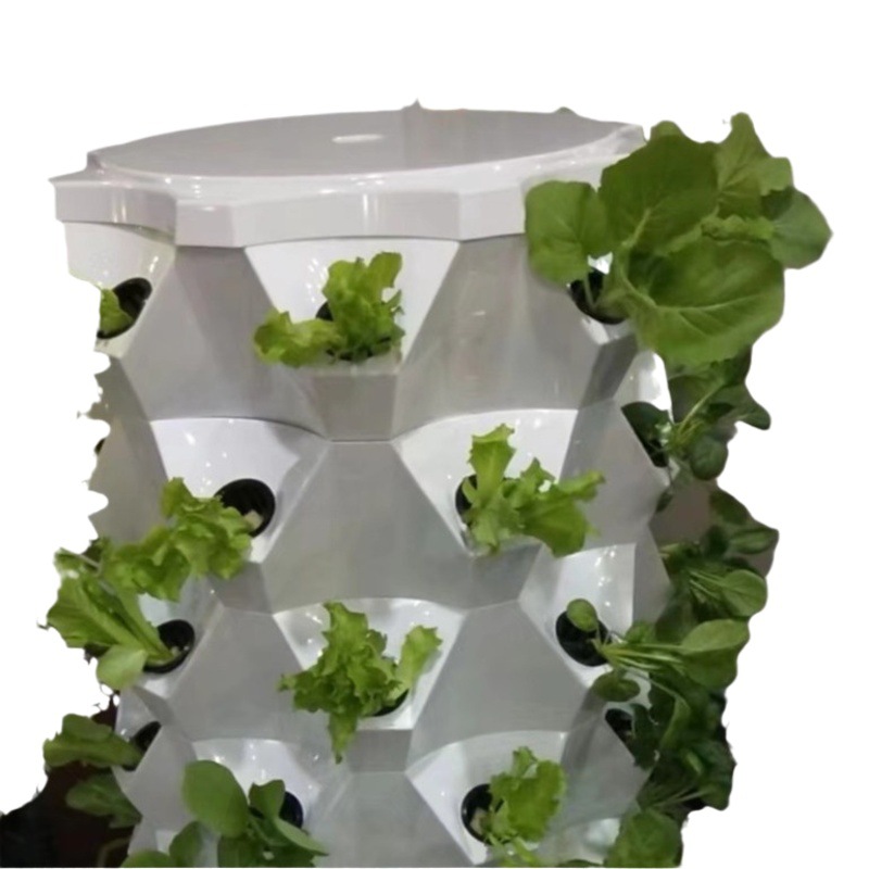 Torre de cultivo hidropónico Pineapple Tower, modelo nuevo y más grueso, cultivo sin tierra, material ABS, cultivo en invernadero, cultivo tridimensional.