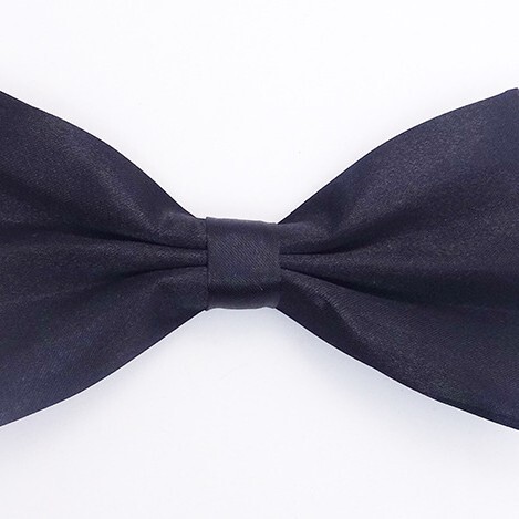 Men's solid color casual bow tie