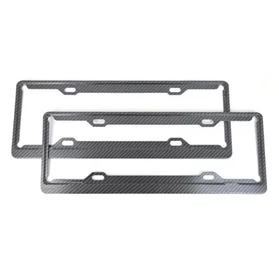 Other Automotive Exterior Supplies: frame car number license plate frame - 09-thickness-small-hole-carbon-pattern-blue-brand