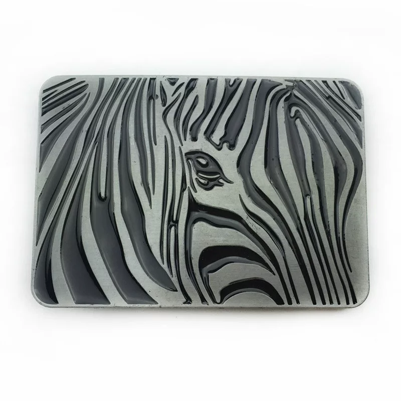 Zebra, belt, fashionable denim buckle, American style, halloween