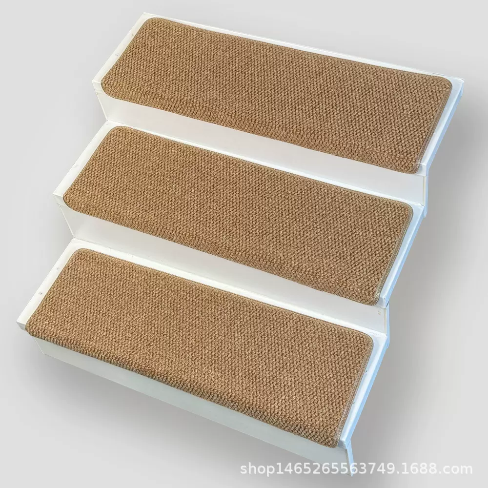 加工定制剑麻楼梯踏步垫家用防滑台阶贴静音防猫抓楼梯地垫批发