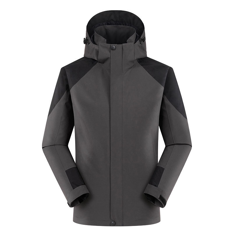 Senderismo al aire libre chaqueta a juego de color de una sola capa otoño hombres y mujeres ropa de trabajo soft shell a prueba de viento impermeable chaqueta de alpinismo