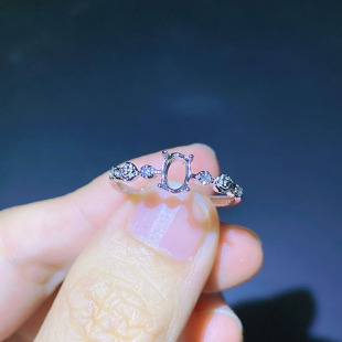 A12�¿��ָ����s925�y������ʯ �E�A4*6mm DIY��ʯ���J4097