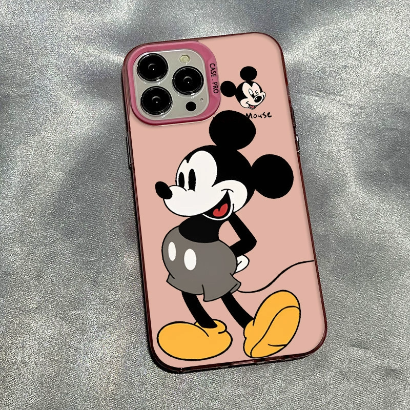 Совместимый мультяшный чехол для телефона Apple, металлический чехол для iPhone 14/15 Plus/13 Pro Max
