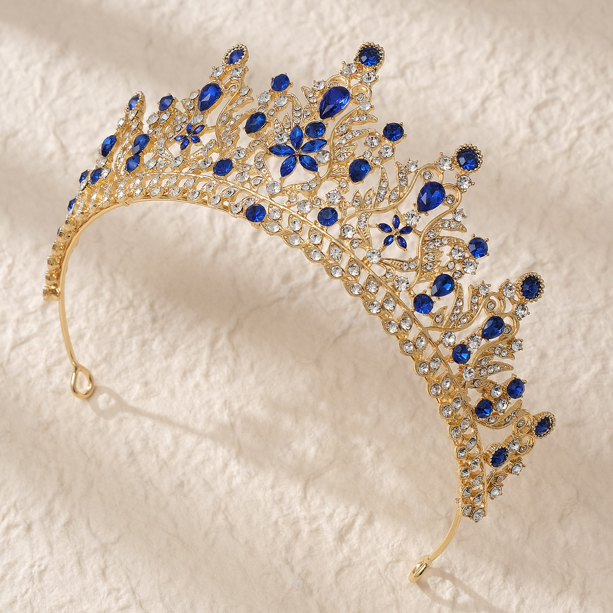Wedding, Banquet Occasion Alloy Material Retro Water Droplets Alloy Inlay Rhinestones Crown