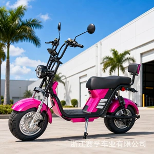 Braziliya retro Harley Citycoco geniş təkərli elektrik velosiped
