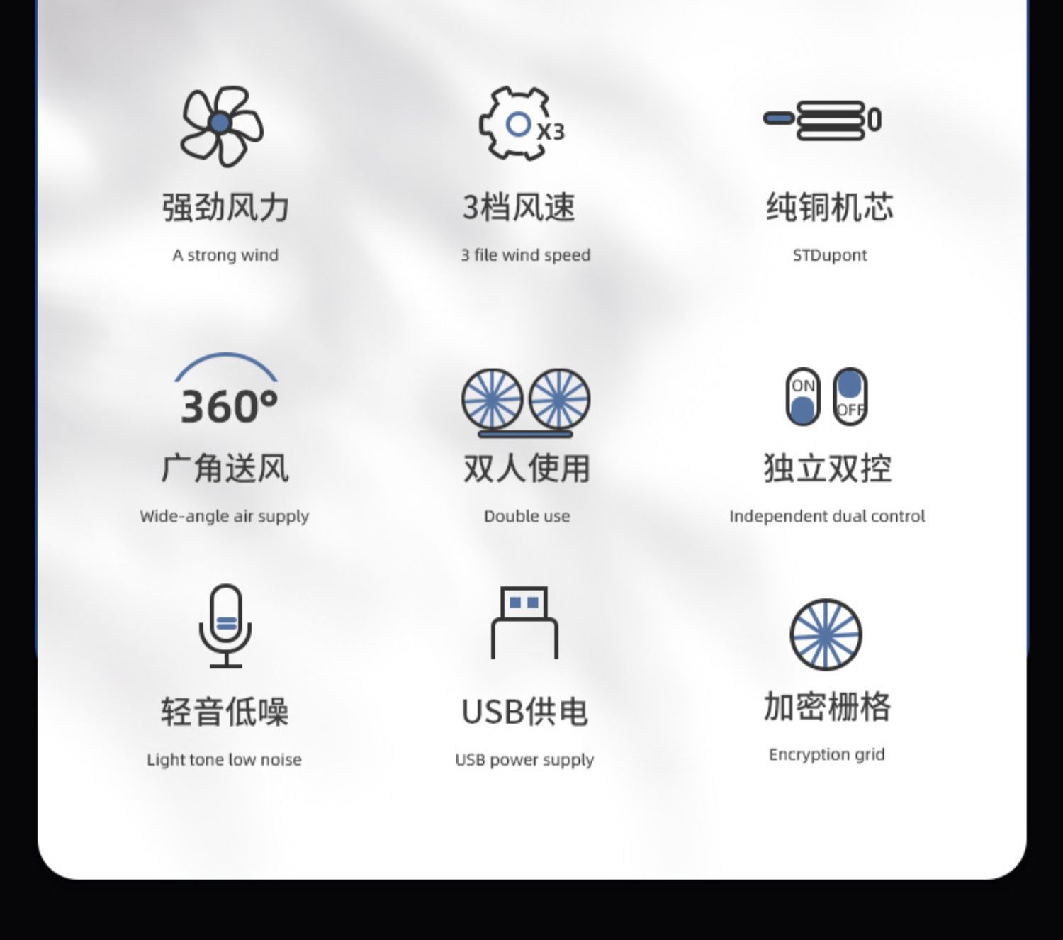 Car fan 24v Large Truck 12V car small car car electronic fan strong double-headed electric fan