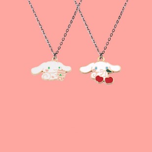 Yugui dog necklace cartoon male and female girlfriends couple chain cute pendant all-match accessories sweater chain hip hop gift