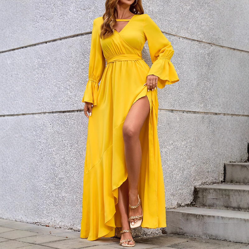 New Cross-Border Long Dress Cocktail Party Dress Foreign Trade Party Dress Irregular Women's Evening Dress Women's Clothing