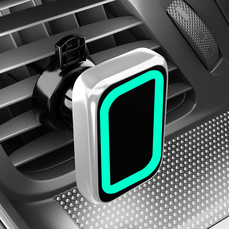 Salida de aire, soporte para teléfono móvil para automóvil, potente atracción magnética, navegación conveniente para teléfono móvil, panel de instrumentos tipo ventosa, soporte magnético