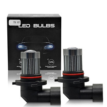 新款汽车led大灯H7超亮聚光带透镜摩托车远近光内置射灯雾灯改装