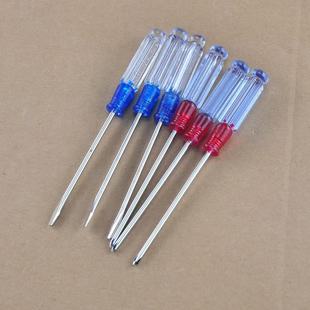 Factory direct supply small crystal transparent handle mini screwdriver screwdriver transparent head cross flat screwdriver