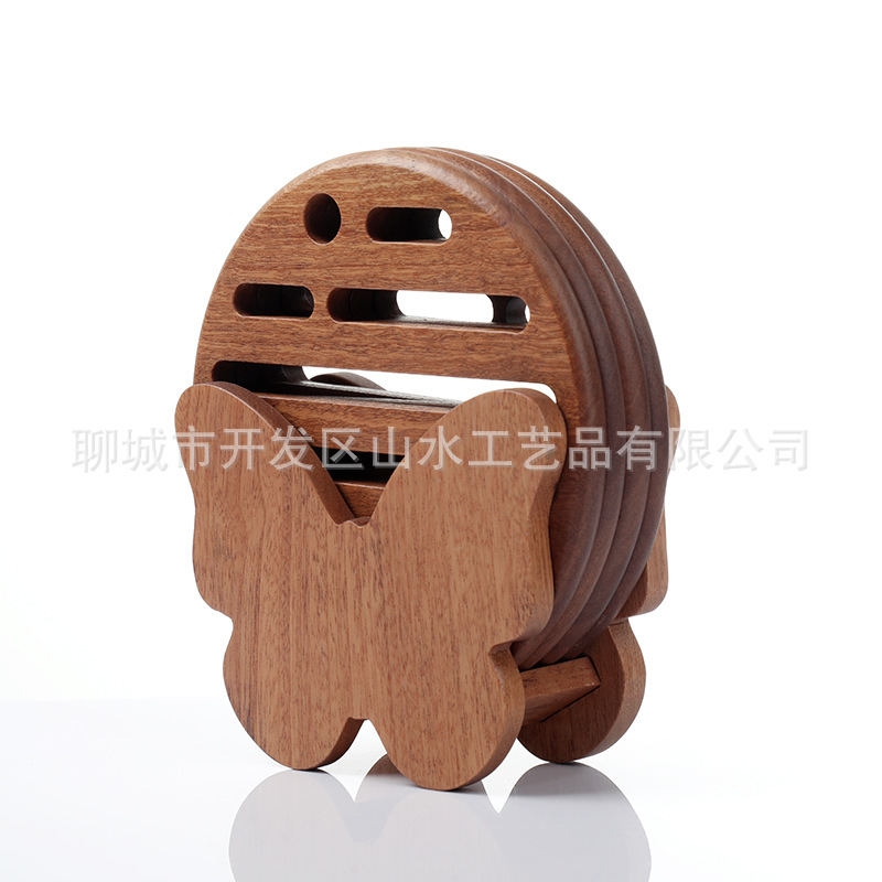 almohadilla aislante de madera, almohadilla aislante redonda de árbol de檀o, almohadilla antideslizante, almohadilla de mortero para animales, almohadilla de madera resistente al quemado