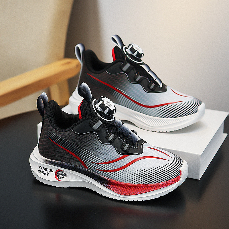 Zapatos para correr de la escuela primaria de una sola red de verano, zapatos deportivos nuevos para niñas y niños, zapatos deportivos antideslizantes resistentes al desgaste para niños de mediana edad