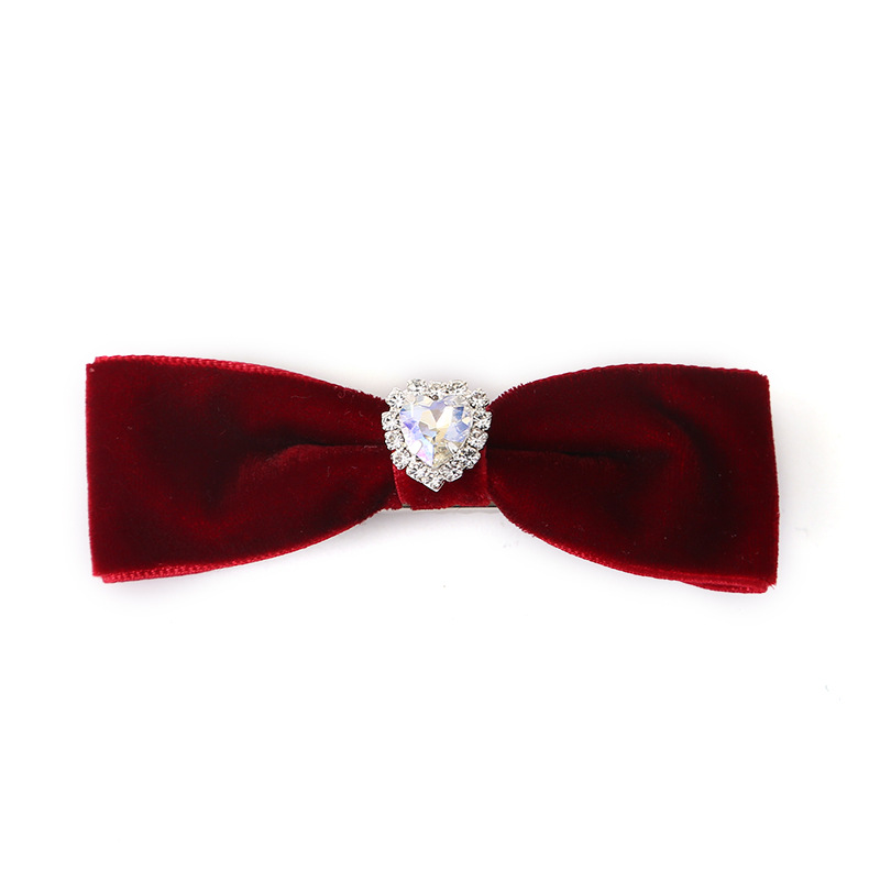 2026 rojo Año Nuevo adornamiento de cabello arco de cabello simple broche lindos clips de frangeo clips laterales