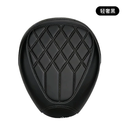 Waterproof, sun-proof, thickened leather insulated electric bike seat cover, universal seat cover for small electric scooters (Electric car cushion) - luxury-black-water-drop-embossing-front-seat-cover
