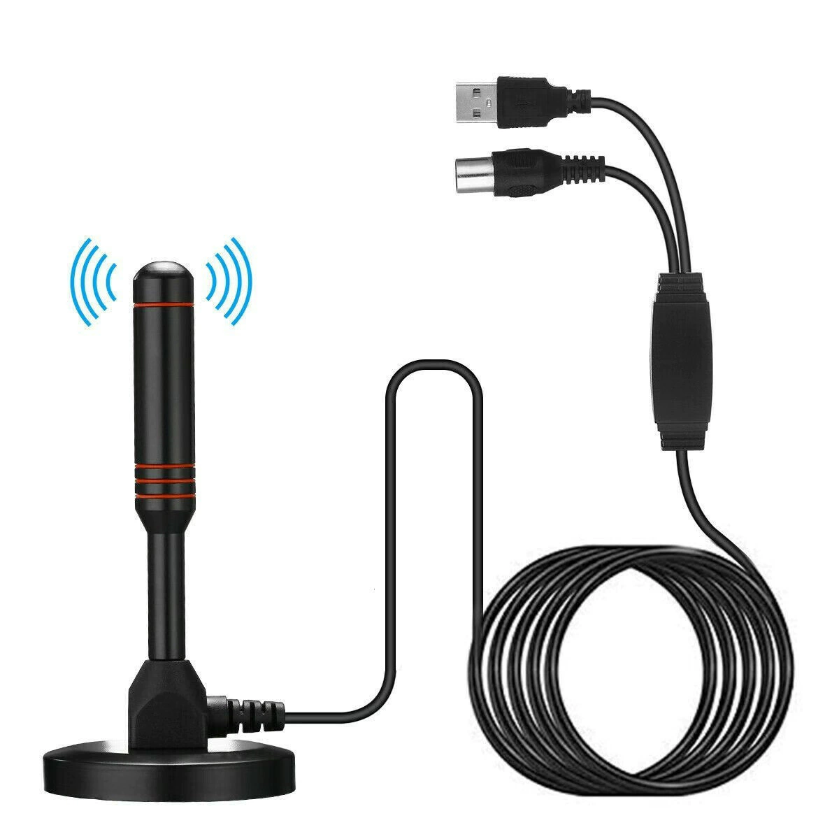 Присоска антенны наземного ТВ цифров волны Крытая земная антенна DVB-T2 антенна с усилителем 5 м