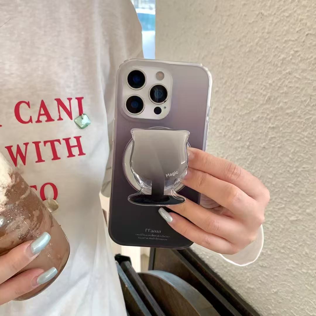 Taza de degradado de corazón de niña simple personalizada para Apple 16ProMax funda para teléfono móvil 15Pro nicho 14/13 nuevo