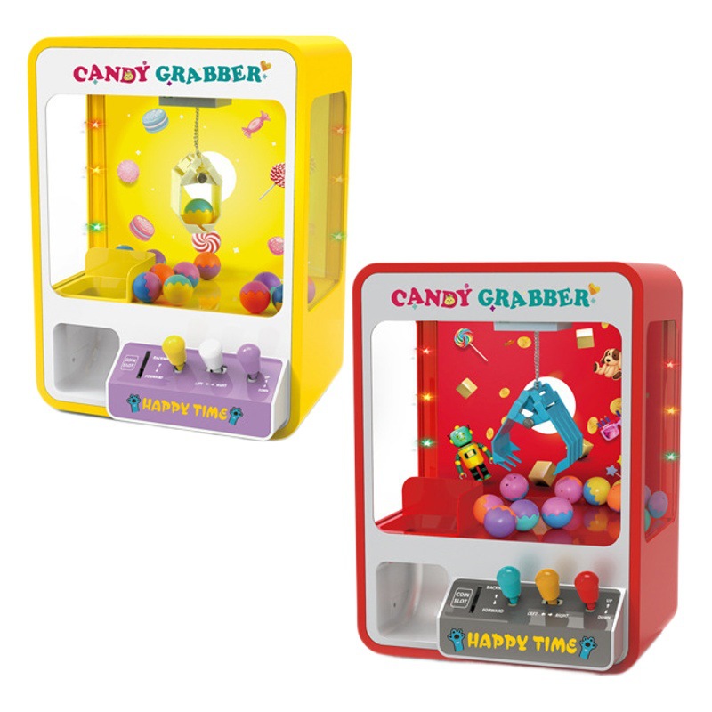 Mini clip muñeca máquina 959 que funciona con monedas de captura muñeca pequeño hogar torcido huevo caramelo eléctrico niños muñeca máquina