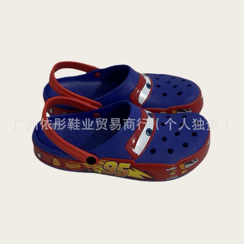 Original Unisex Shoes Carloban 95 Lightning Mcqueen Closed-Toe Non-Slip Outdoor Beach Fashion Clogs