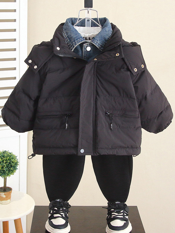 Chaqueta gruesa para niños 6903, chaqueta de plumón estilo coreano para niños, chaqueta de plumón de pato blanco estilo nuevo invierno 2026, chaqueta de algodón para bebé image 5